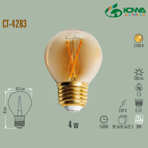 Cata CT-4283 4W Rustik Led Ampul - E27 Amber