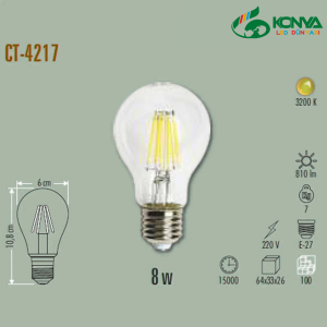 Cata CT-4217G 8W Edison Led Ampul - E27 Günışığı
