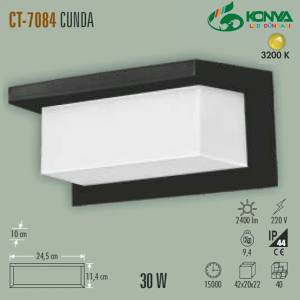 Cata CT-7084 30W Cunda Led Aplik (Dış Mekan)
