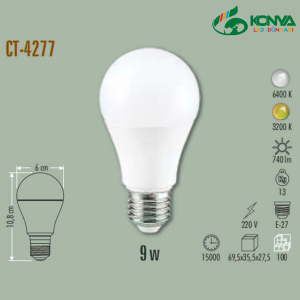 Cata CT-4277B 9W Led Ampul E27 
