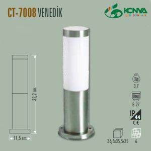 Cata CT-7008 Venedik Bahçe Armatürü 30 cm E27