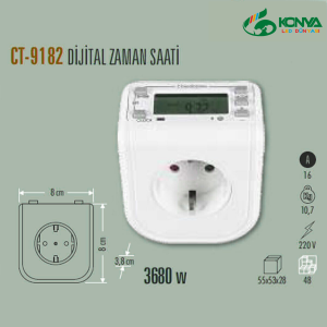 Cata CT-9182 Dijital Zaman Saati 3680W