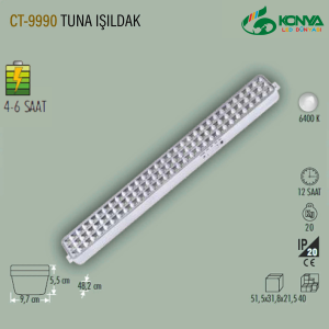 Cata CT-9990 Tuna 90 Ledli Işıldak Beyaz