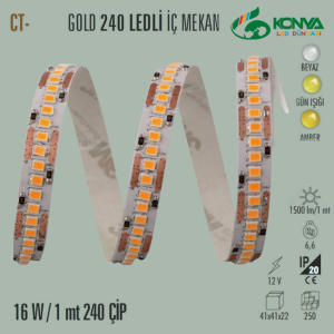 Cata CT-4539A 240 Çip Şerit Led Gold  